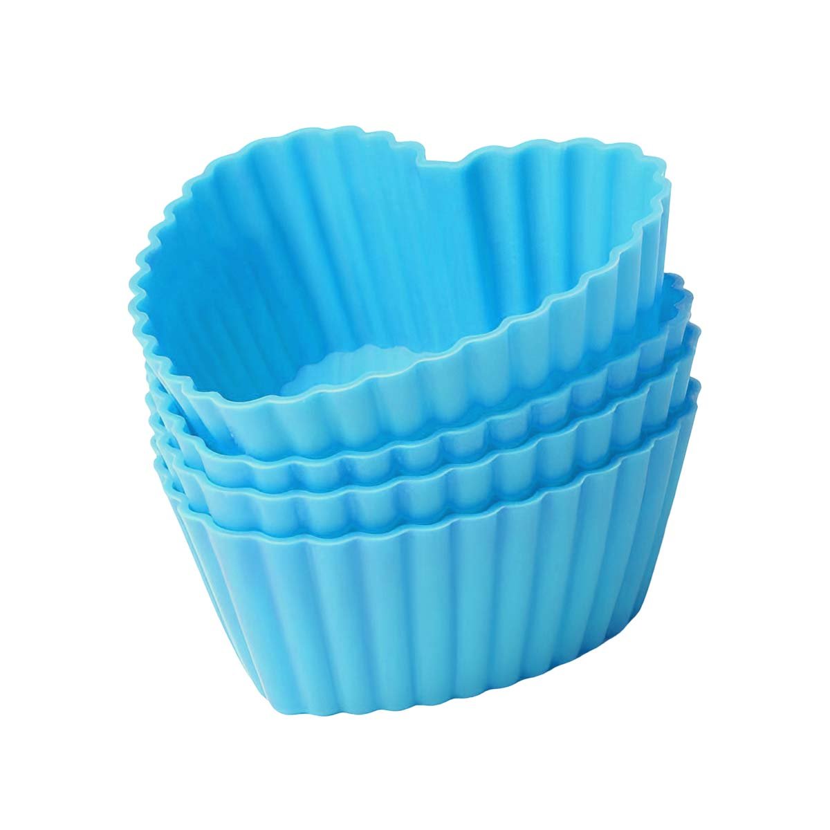 PACK2 RECIPIENTE PASTEL CORAZON 7X32CM CELESTE PARA FIESTAS Y DECORACION Y+REGALO STICKER - 2
