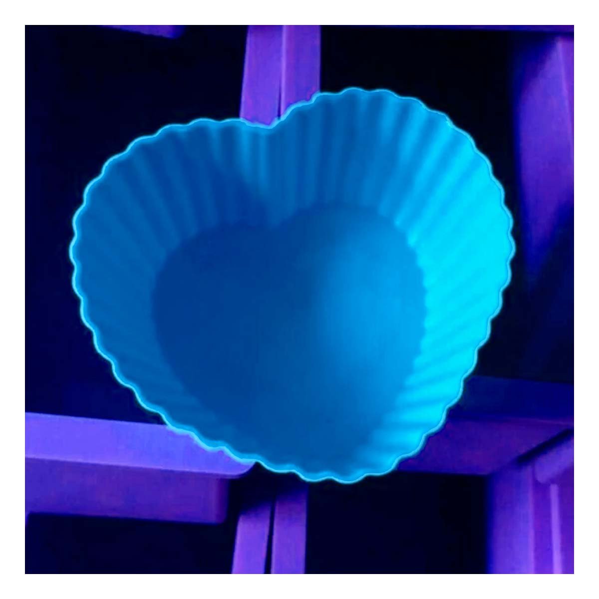PACK12 HORNEABLE CORAZON 7X32CM AZUL PASTEL Y GELATINA FACIL Y+PAPEL REGALO - 5