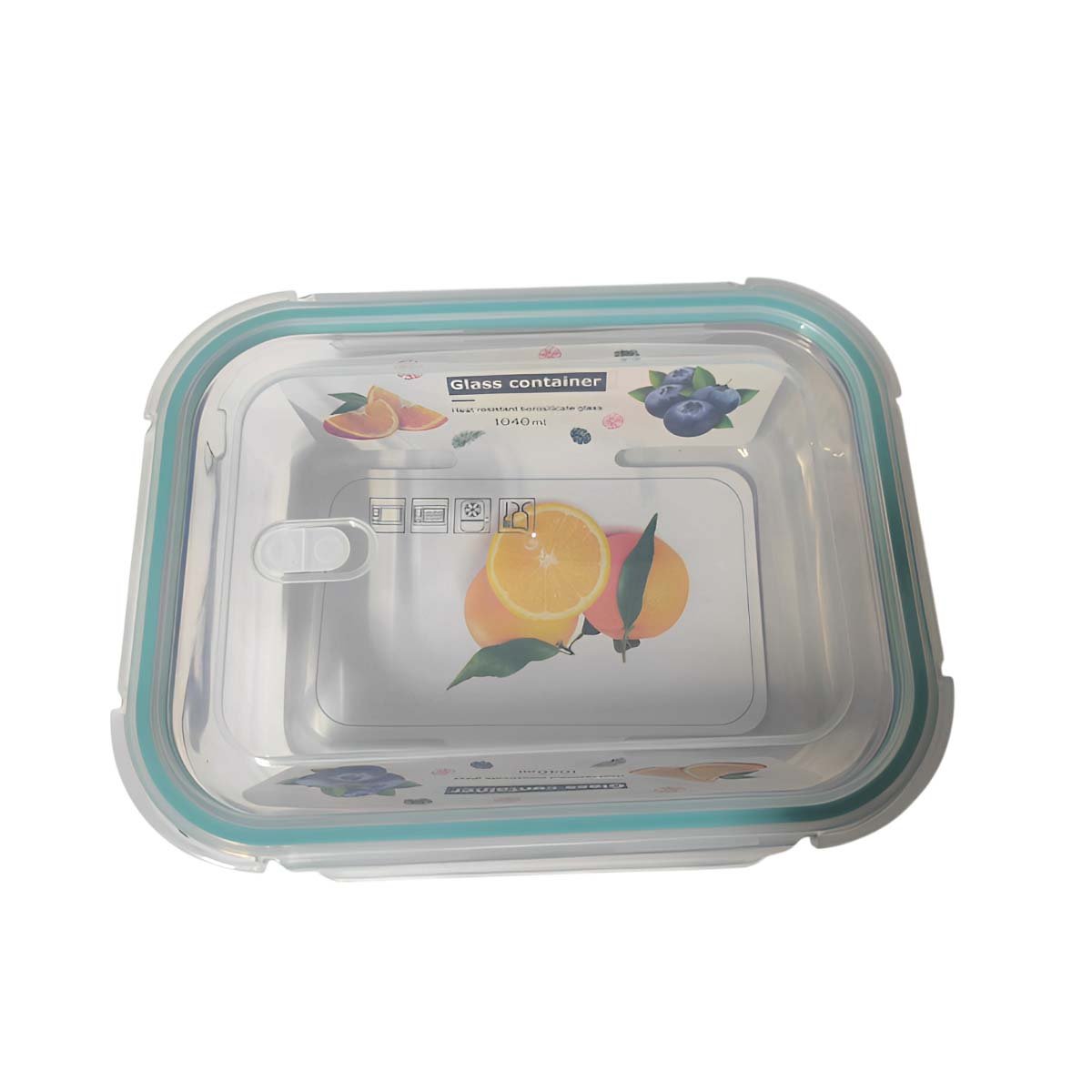 CAJA VIDRIO 2 DIVISIONES 1040ML LINEA CELESTE Y+REGALO STICKER - 3