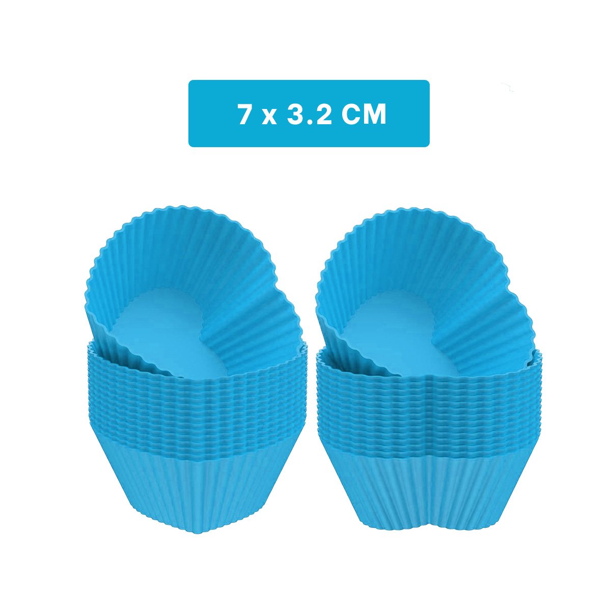 PACK12 FORMA CREATIVA CORAZON 7X32CM CELESTE PARA COCINA DIVERTIDA Y CREATIVA Y+REGALO STICKER - 4