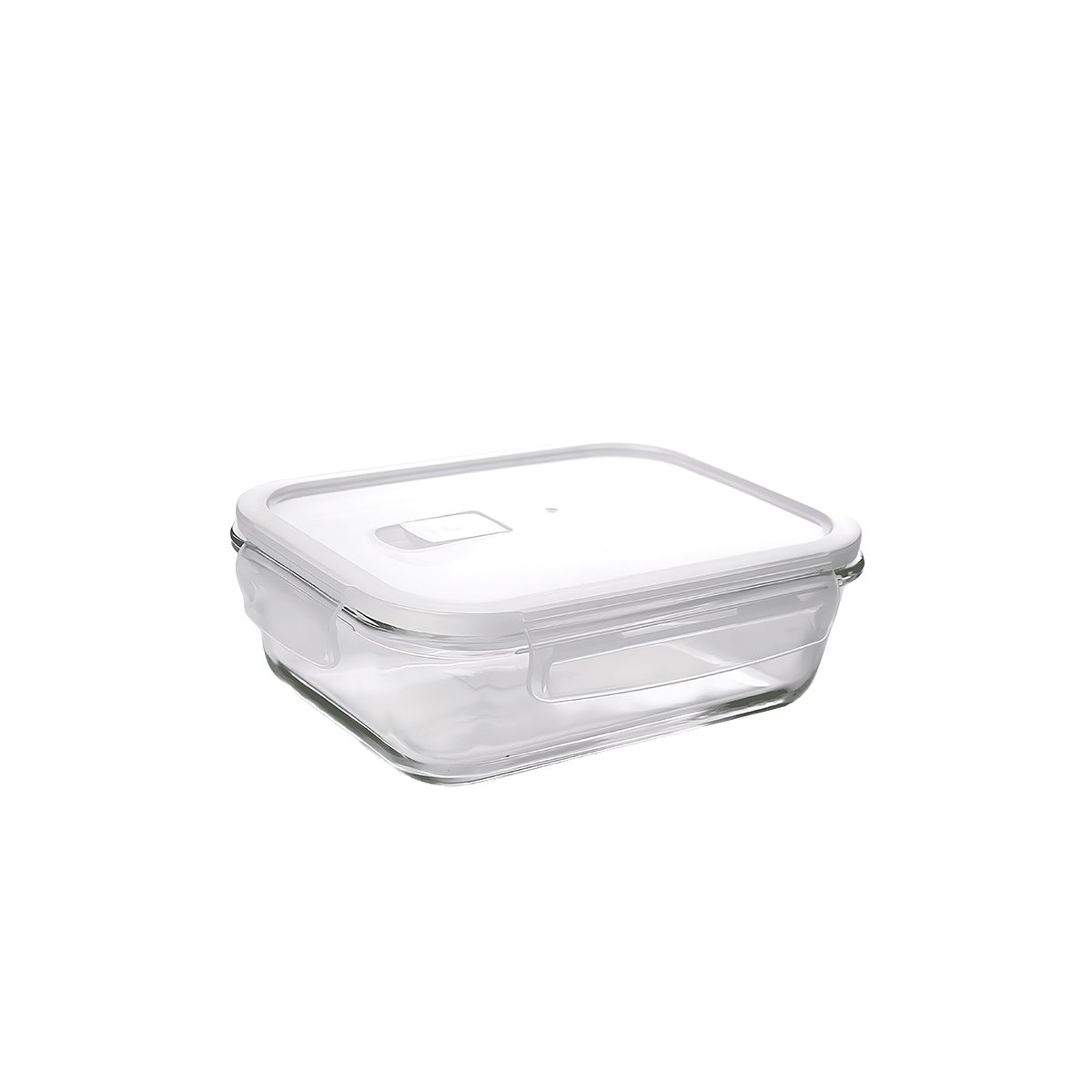 PACK2 TUPPER REUTILIZABLE DE VIDRIO CON TAPA 1040ML TRANSPARENTE Y+REGALO STICKER - 2