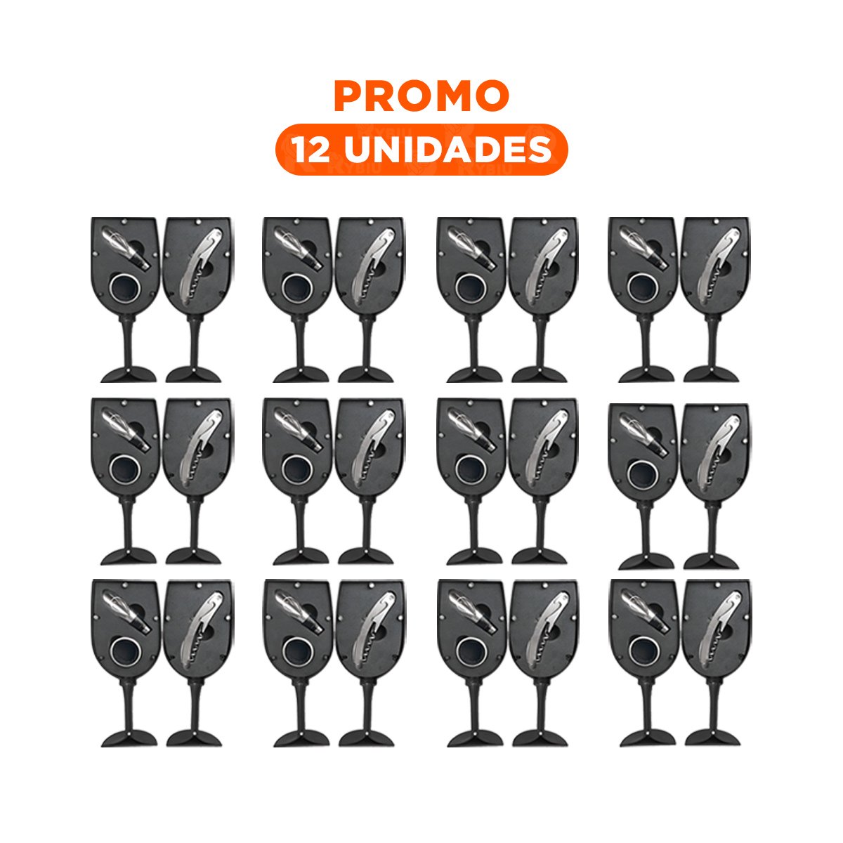 PACK12 SET MANUAL COLOR NEGRO CON ESTUCHE DECORATIVO TIPO COPA Y+REGALO STICKER - 1