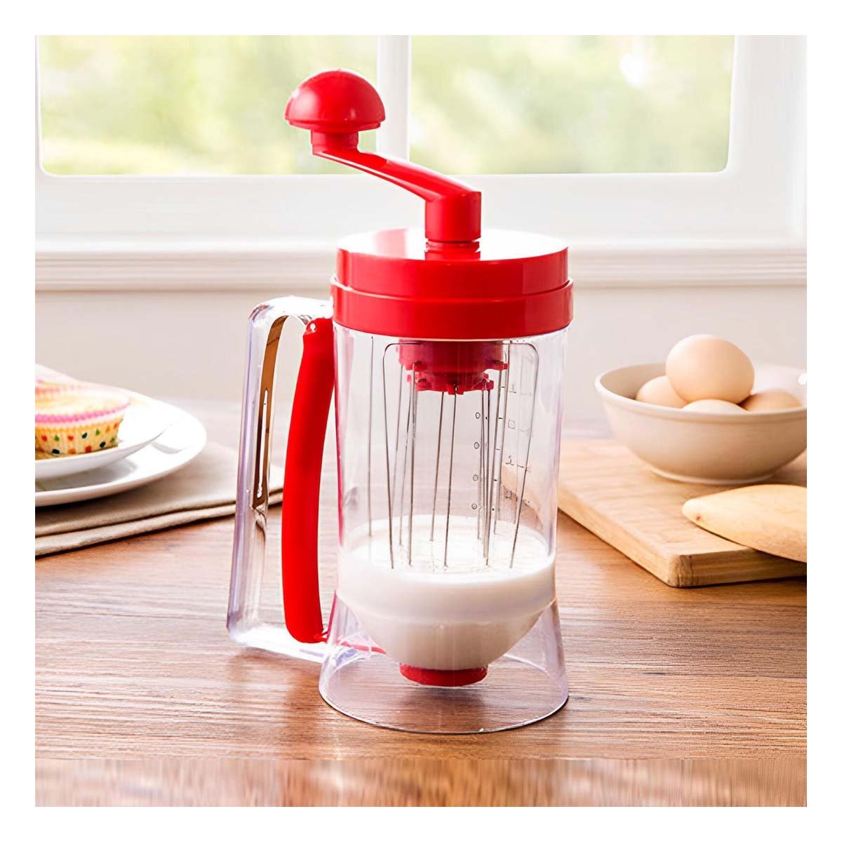 EXPENDEDOR PORTATIL DE MASA ROJO PARA USO EN COCINA Y REPOSTERIA - 1