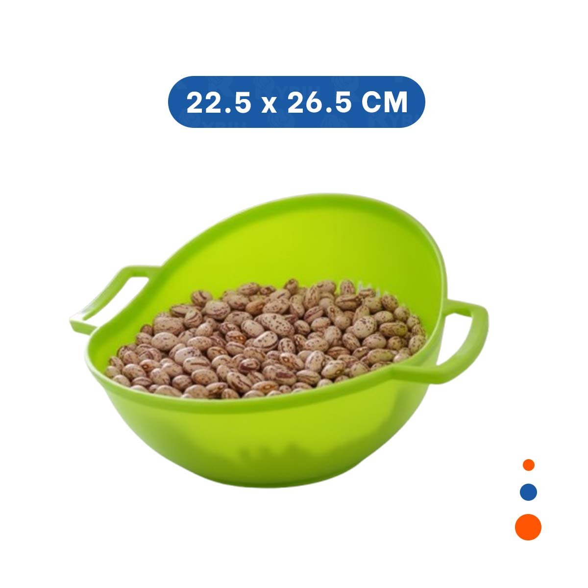 PACK2 CONTENEDOR FILTRANTE VERDE PARA ARROZ CON ASAS 22,5X26,5CM COCINA HOGAR LIGERO - 4