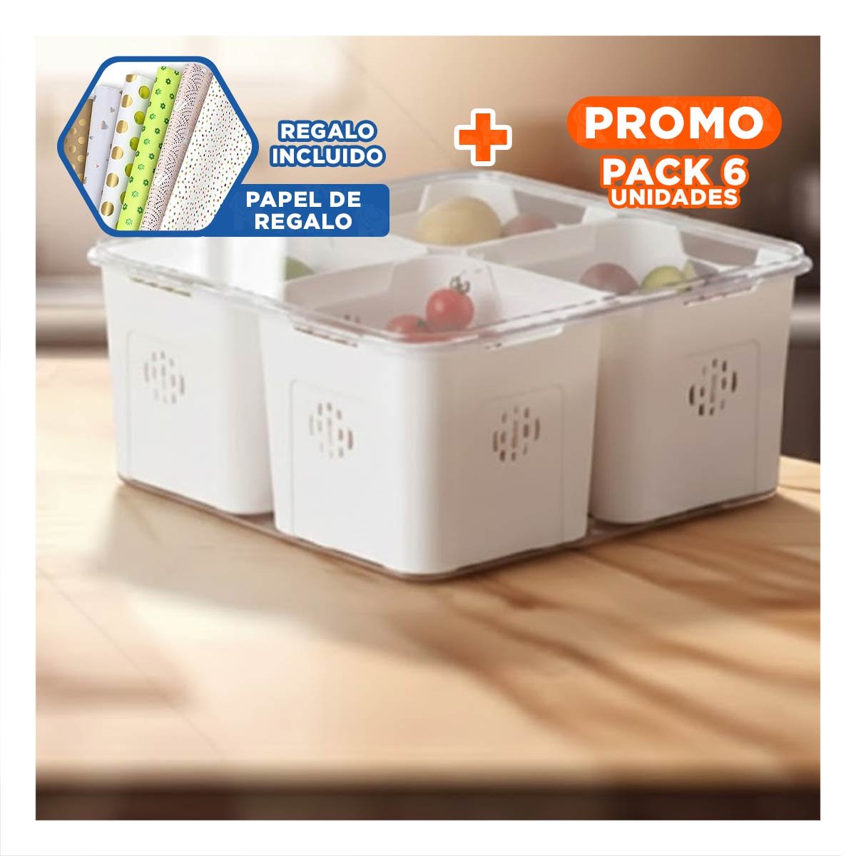 PACK6 SOPORTE CON 4 BANDEJAS ESCURRIDORAS Y BANDEJA INFERIOR EXTRAIBLE Y+REGALO STICKER - 1