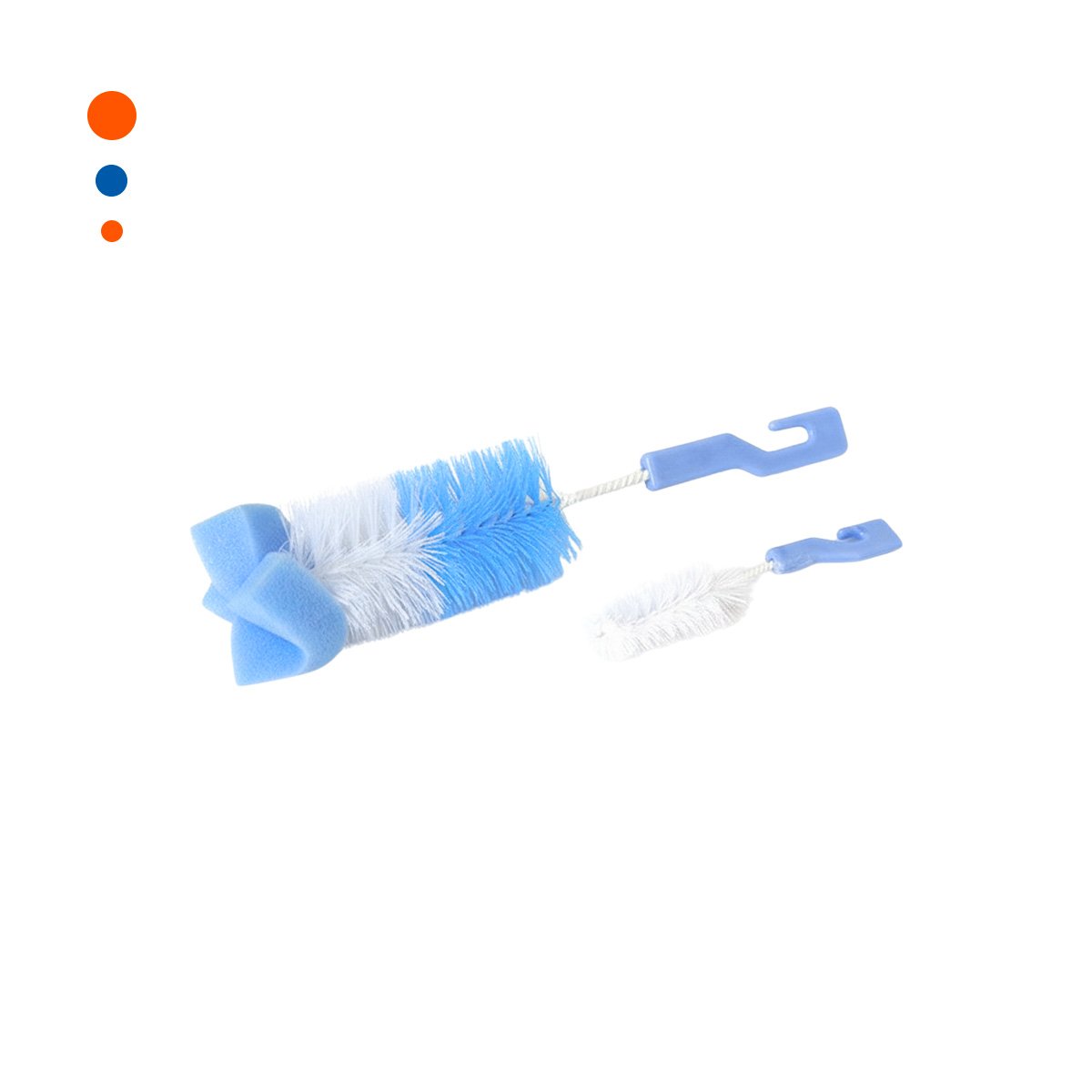 ESCOBILLA SUAVE QUE PROTEGE ACCESORIOS DELICADOS 2PZS BASE CELESTE Y+PAPEL REGALO - 1