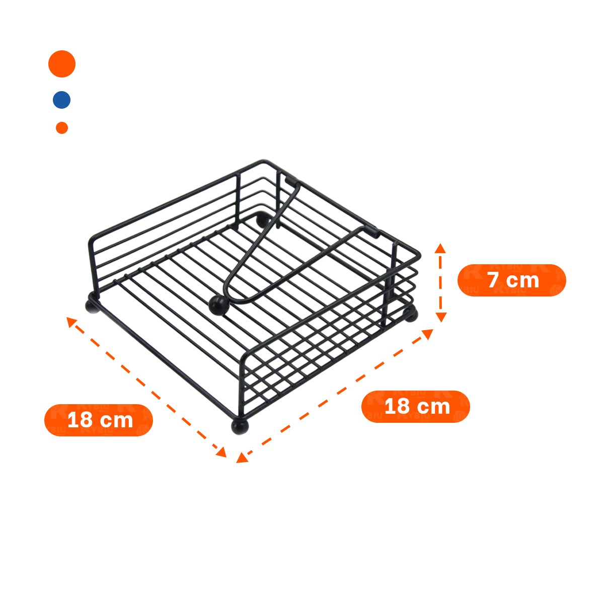 DISPENSADOR DE COLOR NEGRO CON BASE DE HIERRO Y BRAZO PARA SERVILLETAS Y+REGALO STICKER - 4