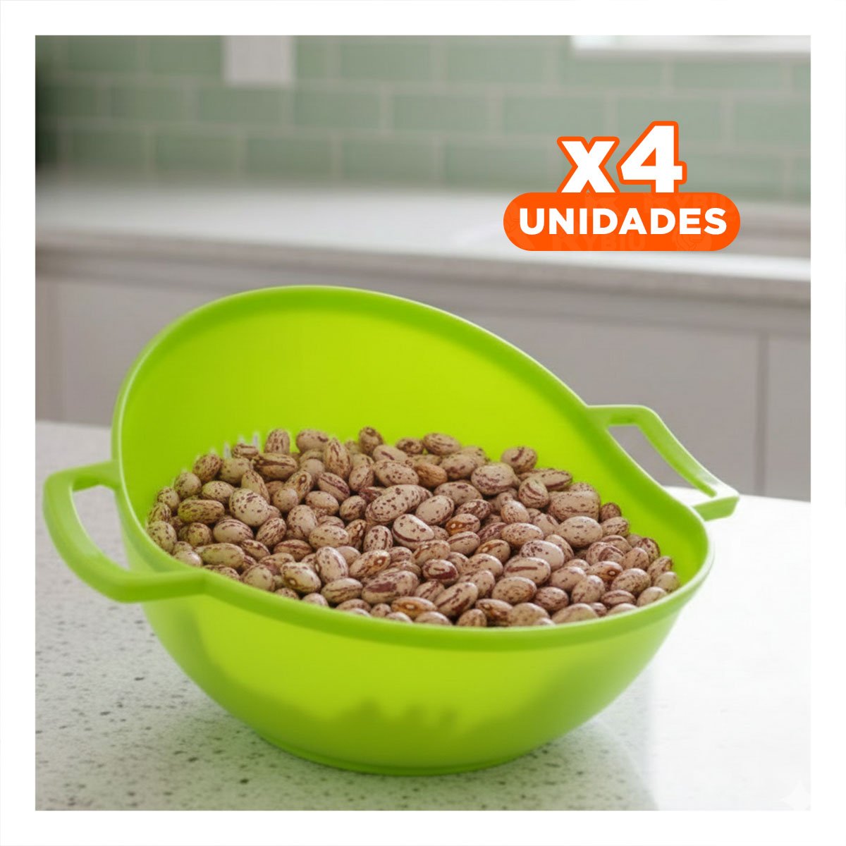 PACK4 TABLA ESCURRIDIZA CELESTE PARA ARROZ CON ASAS 22,5X26,5CM COCINA HOGAR LIGERA - 1