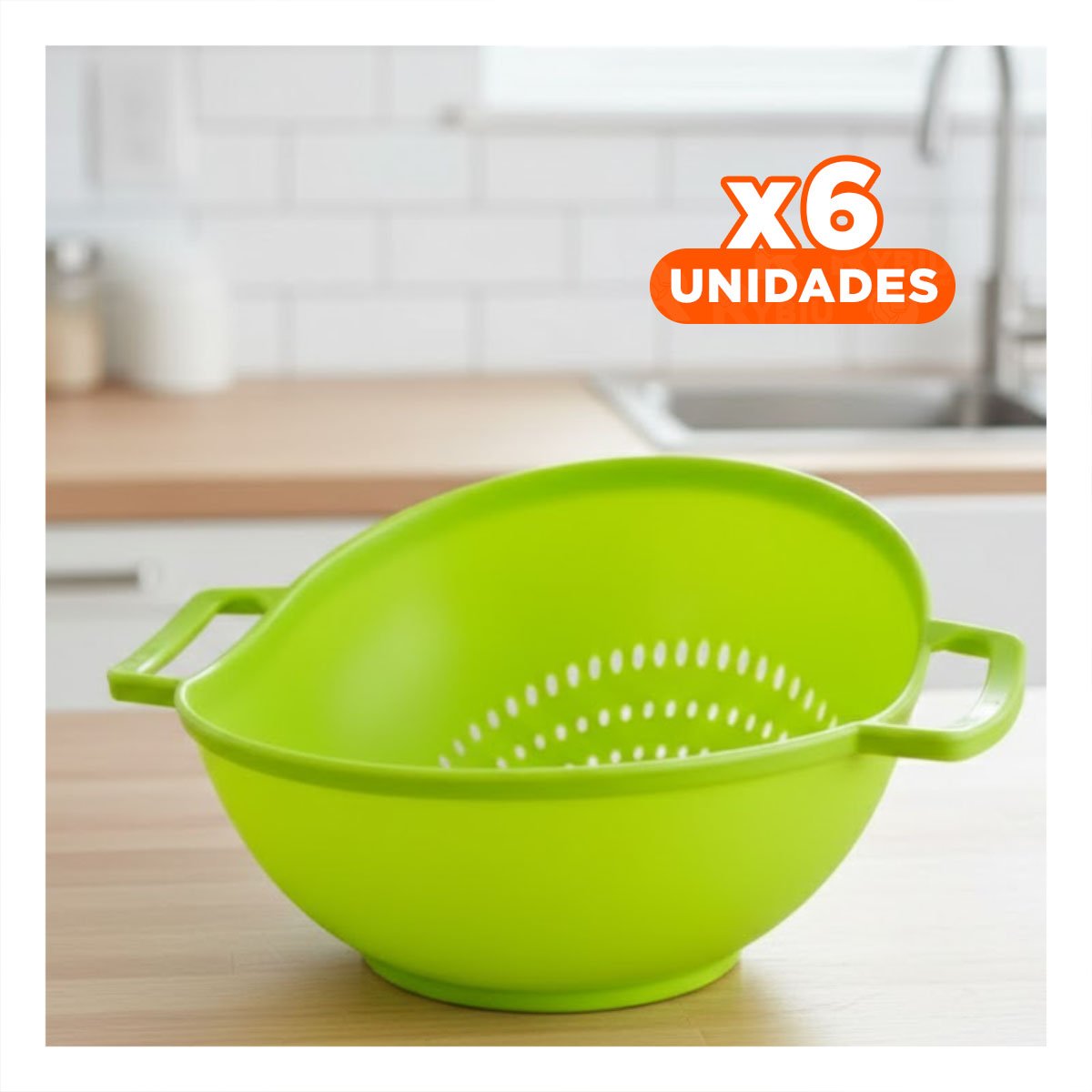 PACK6 REJILLA FILTRANTE CELESTE PARA ARROZ CON ASAS 22,5X26,5CM COCINA HOGAR Y+REGALO STICKER - 1
