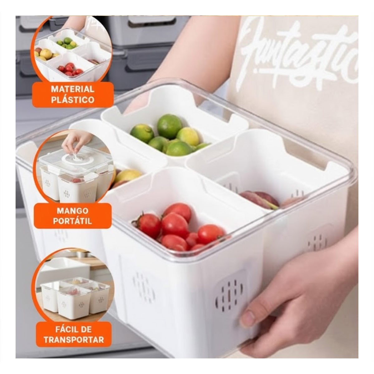 PACK2 CONTENEDOR CON 4 BANDEJAS ESCURRIDORAS DE PLASTICO PARA SECADO RAPIDO Y+PAPEL REGALO - 5