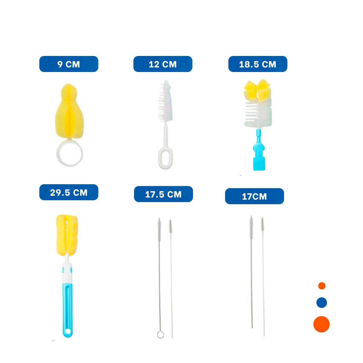 PACK6 RASQUETA SUAVE PARA TETINAS DELICADAS 6PZS BASE CELESTE - 4