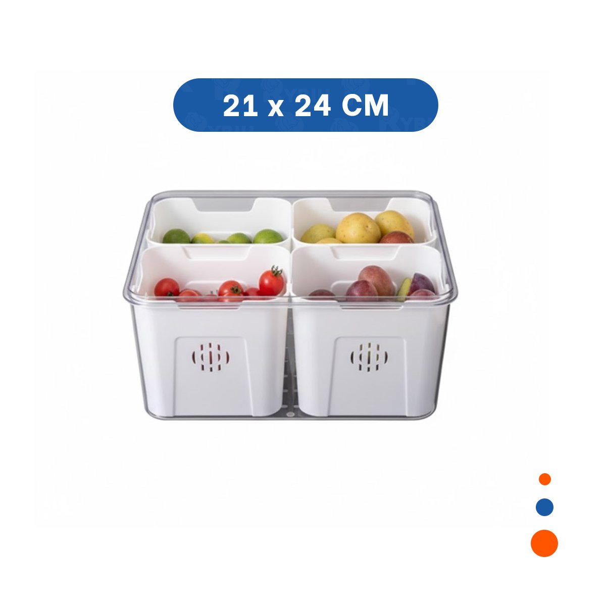 PACK4 CONTENEDOR CON 4 BANDEJAS ESCURRIDORAS Y BANDEJA INFERIOR PARA COMIDA Y+PAPEL REGALO - 4