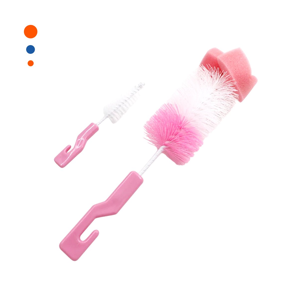 ESCOBILLA SUAVE QUE PROTEGE ACCESORIOS DELICADOS 2PZS BASE ROSADO Y+PAPEL REGALO - 1