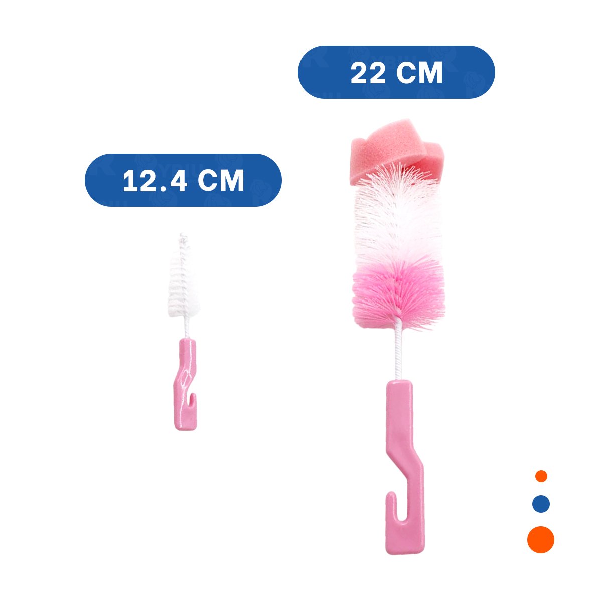 ESCOBILLA SUAVE QUE PROTEGE ACCESORIOS DELICADOS 2PZS BASE ROSADO Y+PAPEL REGALO - 4