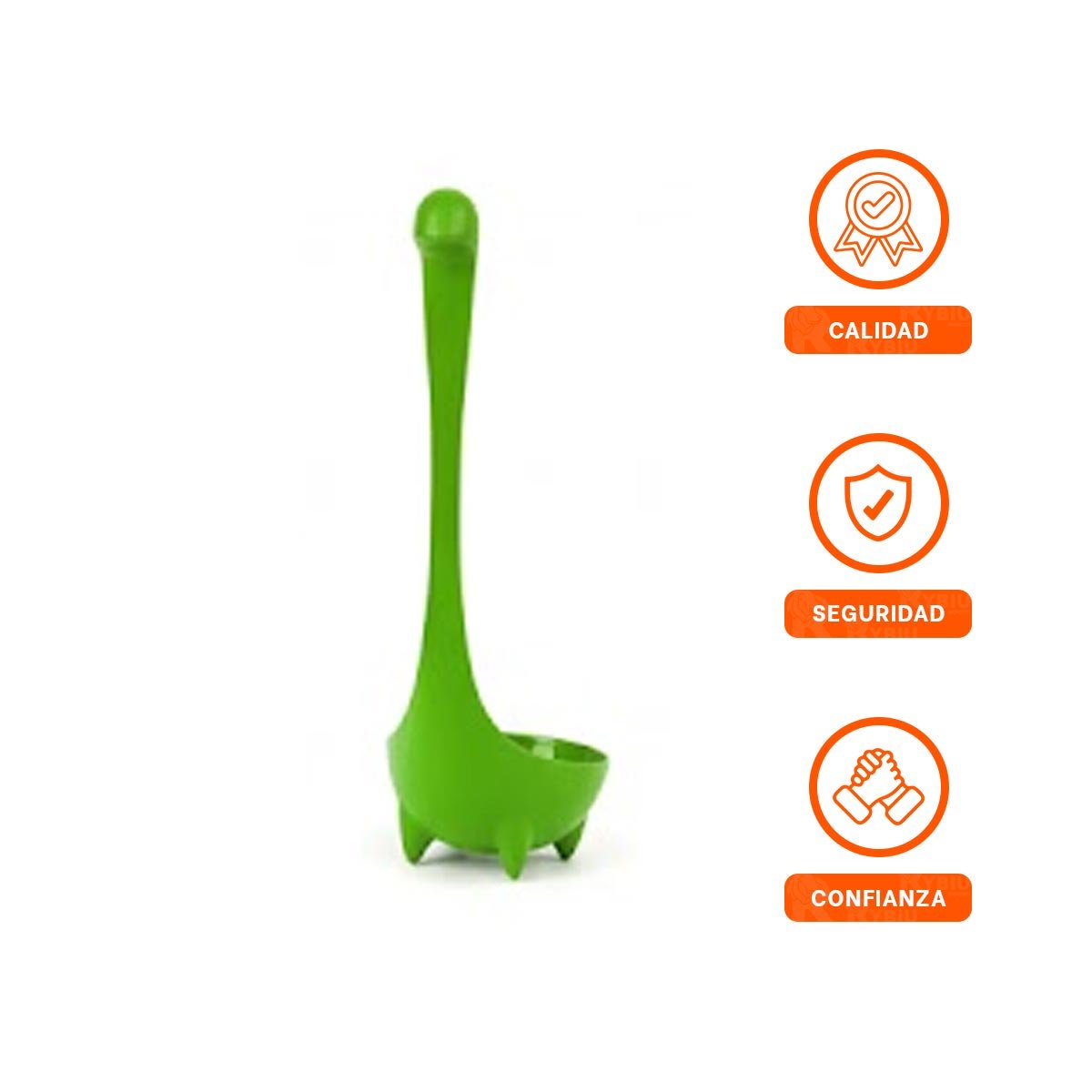 ACCESORIO DINO VERDE CLARO 9X25CM UTENSILIO PRACTICO PARA COCINA HOGAR FACIL Y+LIGAS REGALO - 3