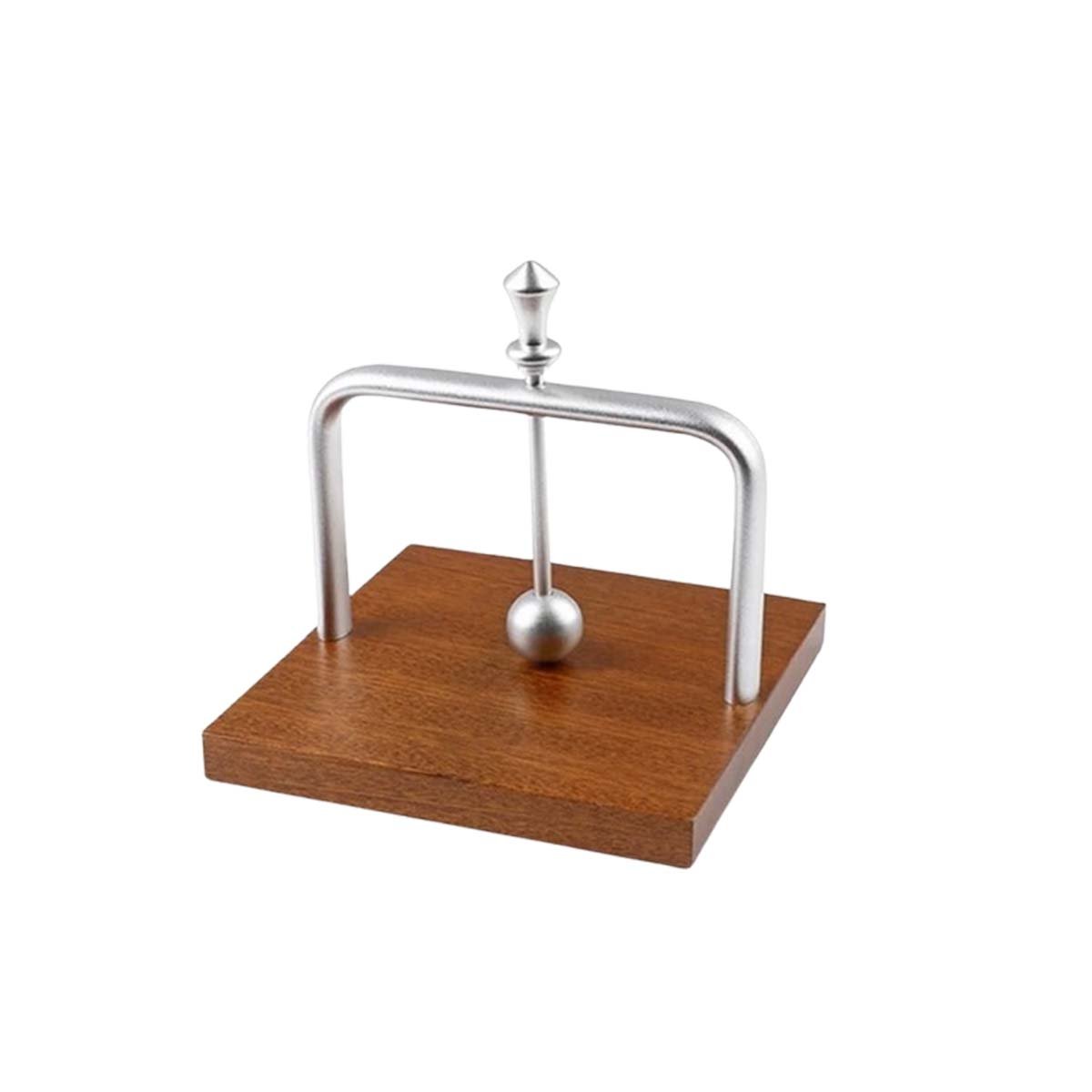ORGANIZADOR DE COLOR PLATEADO VERTICAL CON BASE MADERA PARA SERVILLETAS Y+PAPEL REGALO - 1
