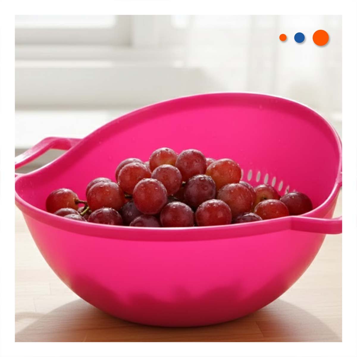 PLATO ESPECIAL ROSADO PARA ARROZ CON ASAS 22,5X26,5CM COCINA HOGAR MODERNO - 2
