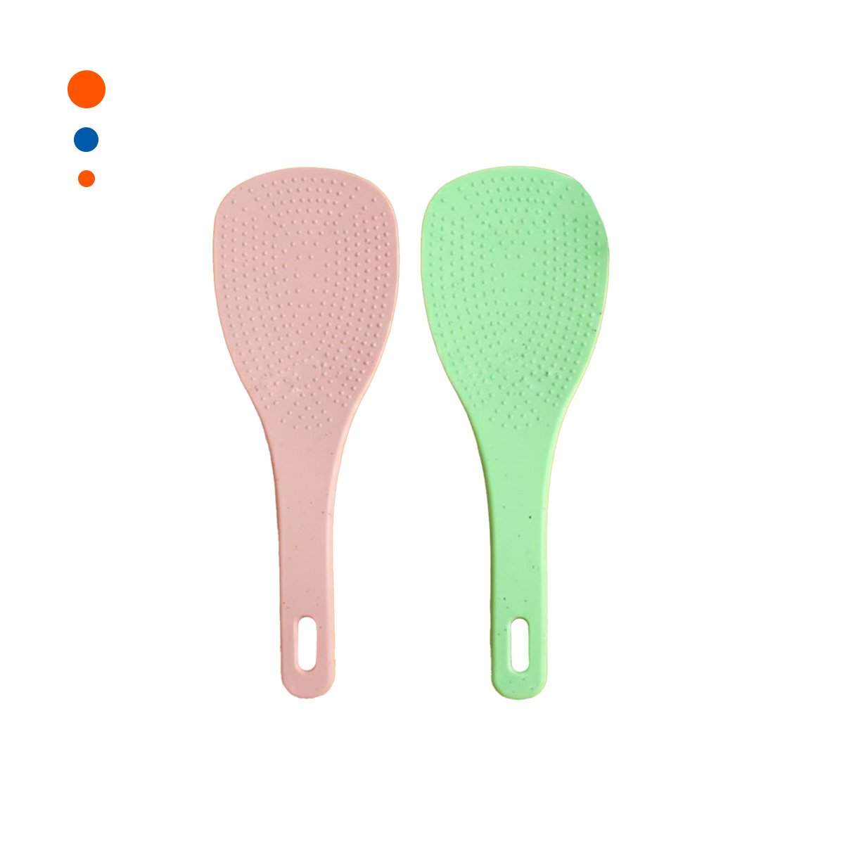 PACK12 RASERA ARROZ ROSADO Y VERDE CLARO COCINA HOGAR FACIL LIMPIEZA Y+REGALO STICKER - 2