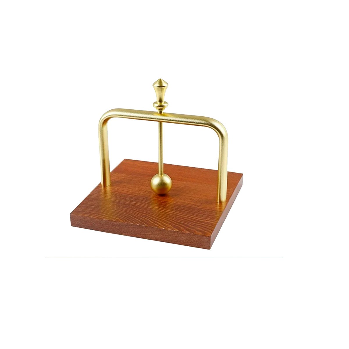 PACK2 DISPENSADOR DE COLOR DORADO VERTICAL CON BASE MADERA Y BRAZO PRACTICO Y+REGALO STICKER - 2