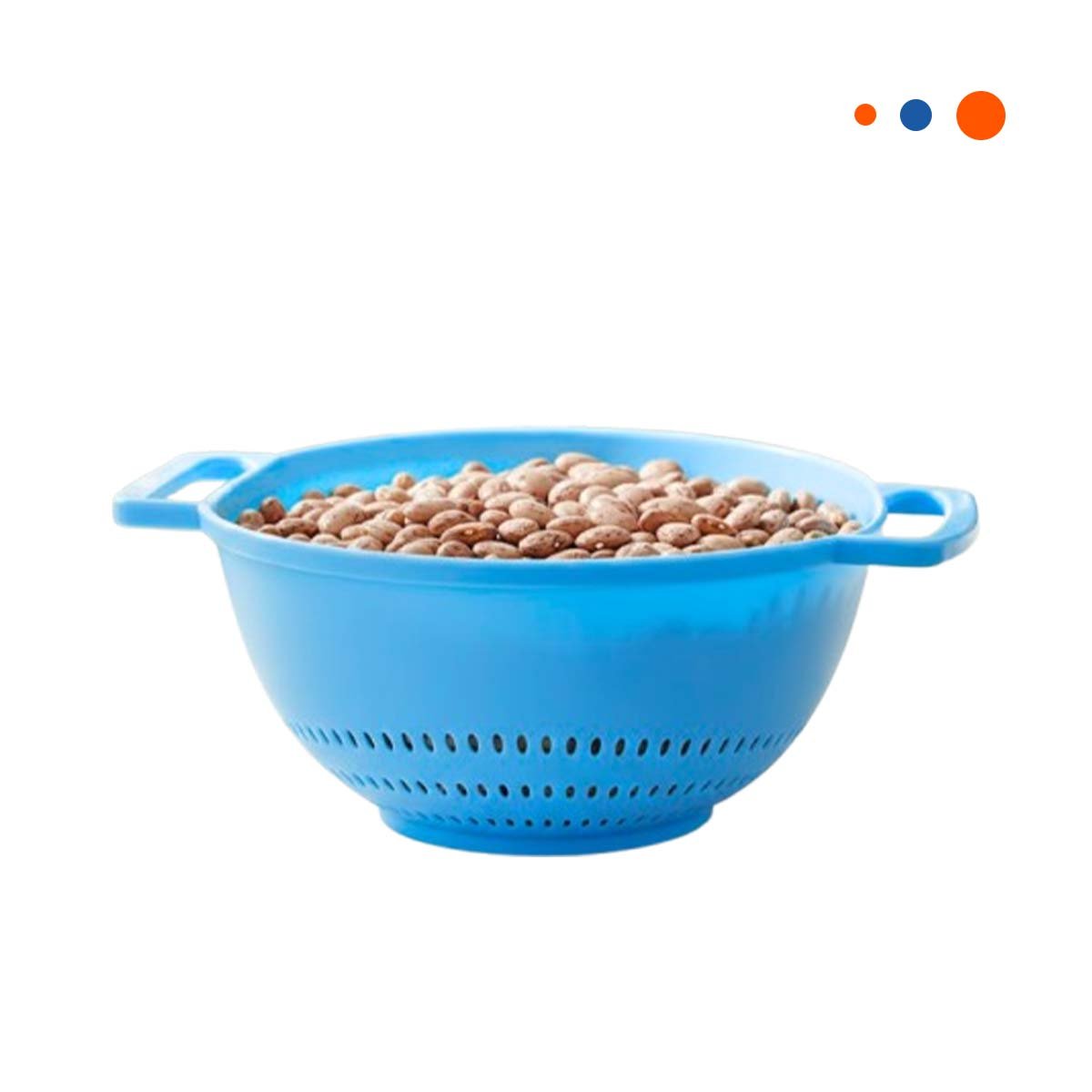 PACK4 CONTENEDOR ESCURRIDIZO CELESTE PARA ARROZ CON ASAS 22,5X26,5CM PRACTICO Y+PAPEL REGALO - 3