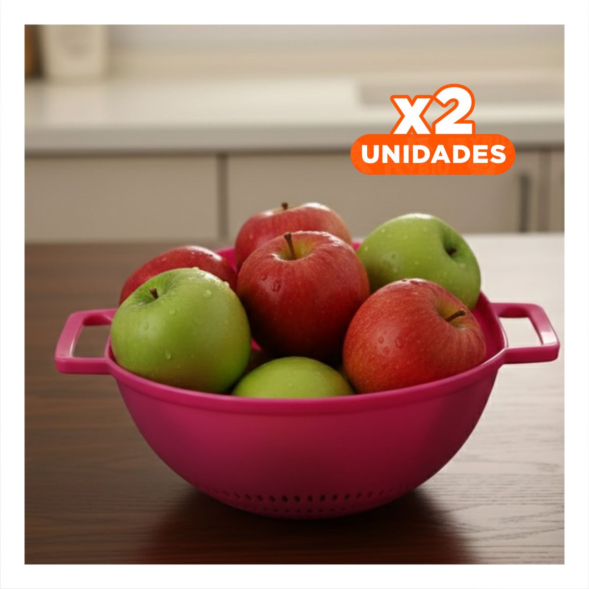PACK2 CONTENEDOR ESPECIAL ROSADO PARA ARROZ CON ASAS 22,5X26,5CM LIGERO Y+REGALO STICKER - 1