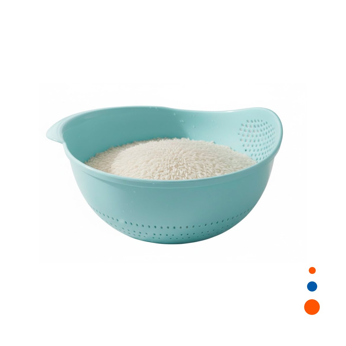 PACK4 TABLA COLADORA DE ARROZ CELESTE 22,5X11CM PARA COCINA CASA ELEGANTE Y+PAPEL REGALO - 3