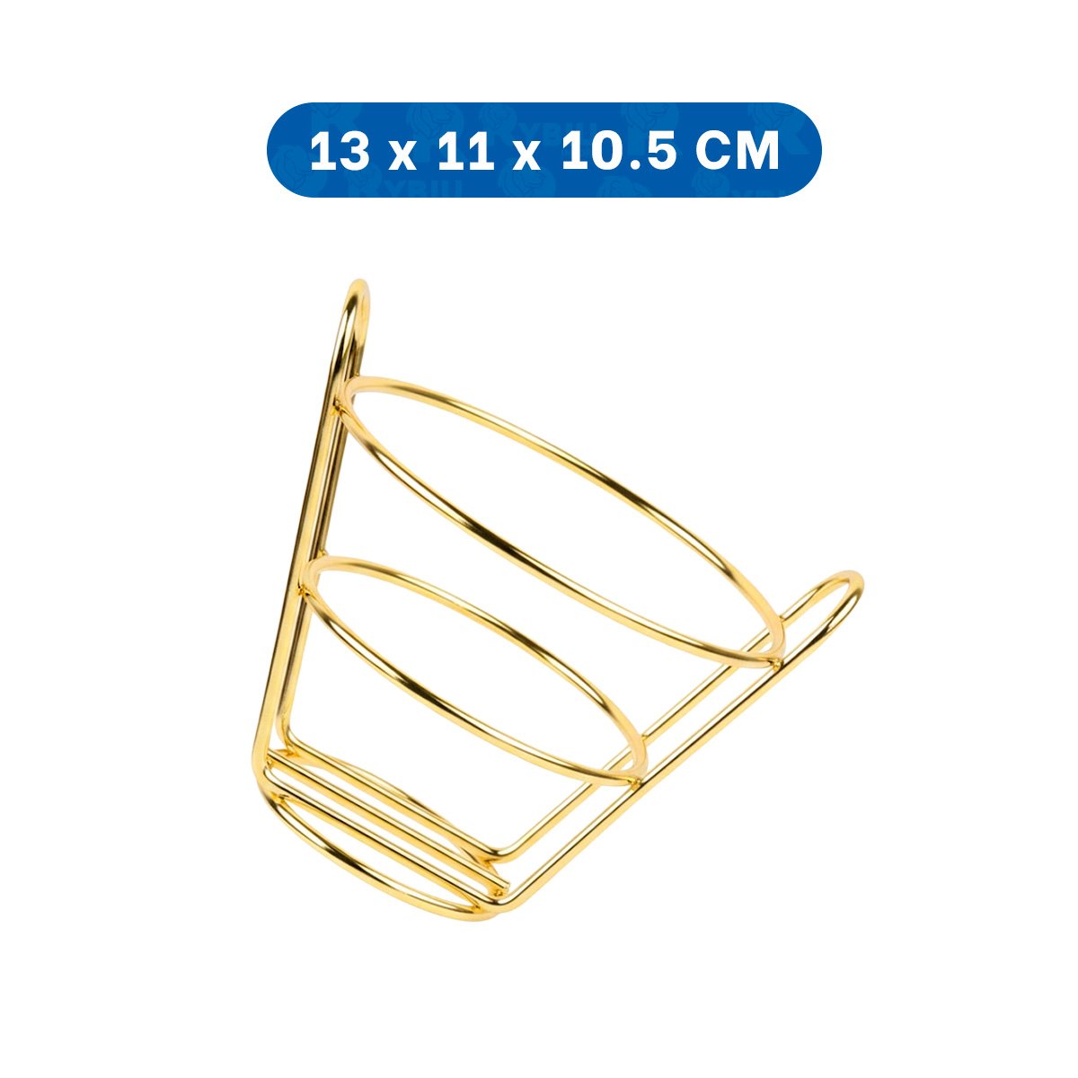 PACK4 CANASTA EN FORMA DE CONO EN COLOR DORADO PARA MANEJO SEGURO EN COCINA Y+PAPEL REGALO - 4