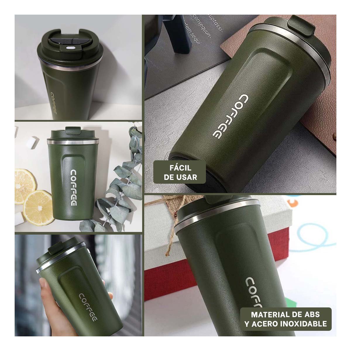 CONTENEDOR DIGITAL 510ML VERDE PETROLEO PARA RUTINAS DIARIAS Y+POST IT - 5