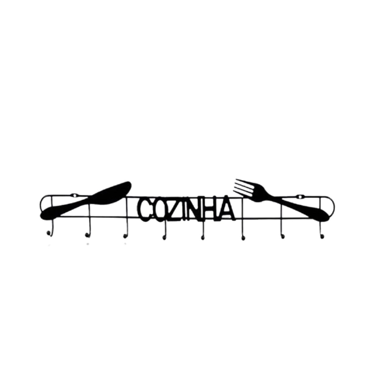 PACK2 SOPORTE DE PARED NEGRO PARA COLGAR UTENSILIOS SIN DESORDEN Y+REGALO STICKER - 2