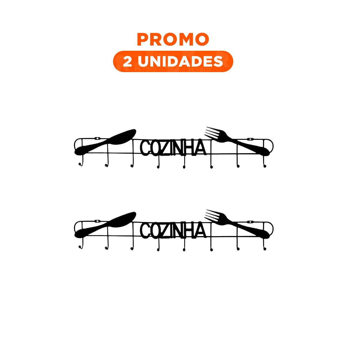 PACK2 PERCHERO DE PARED NEGRO CON GANCHOS PARA ORGANIZACION DIARIA - 1