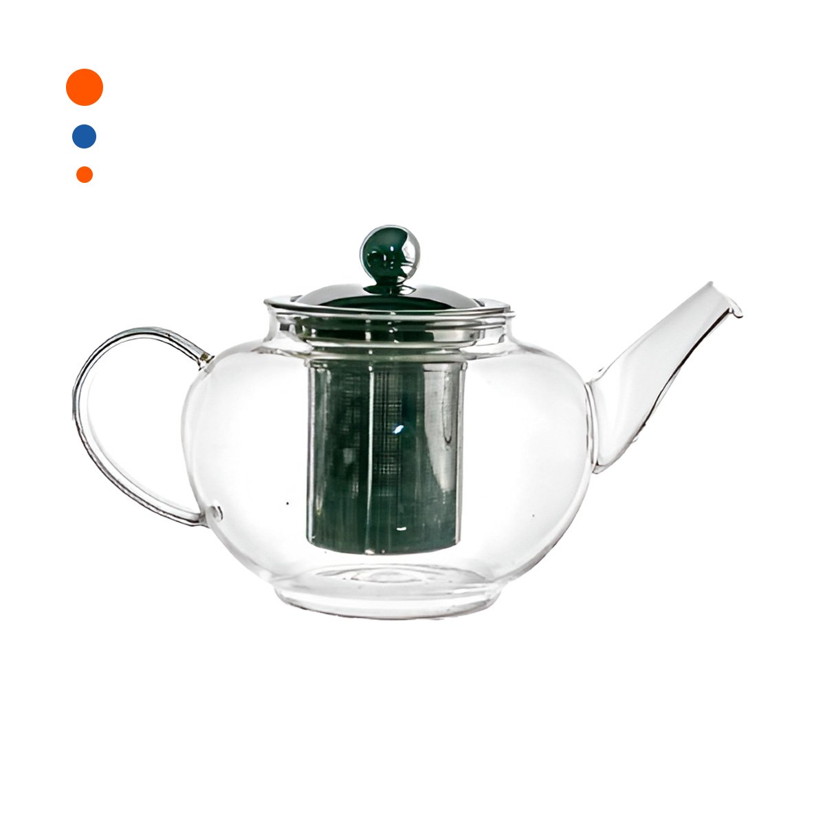 PACK12 JARRA 800ML EN BOROSILICATO CON ACERO Y VISTA DE COLOR TRANSPARENTE Y+REGALO STICKER - 2