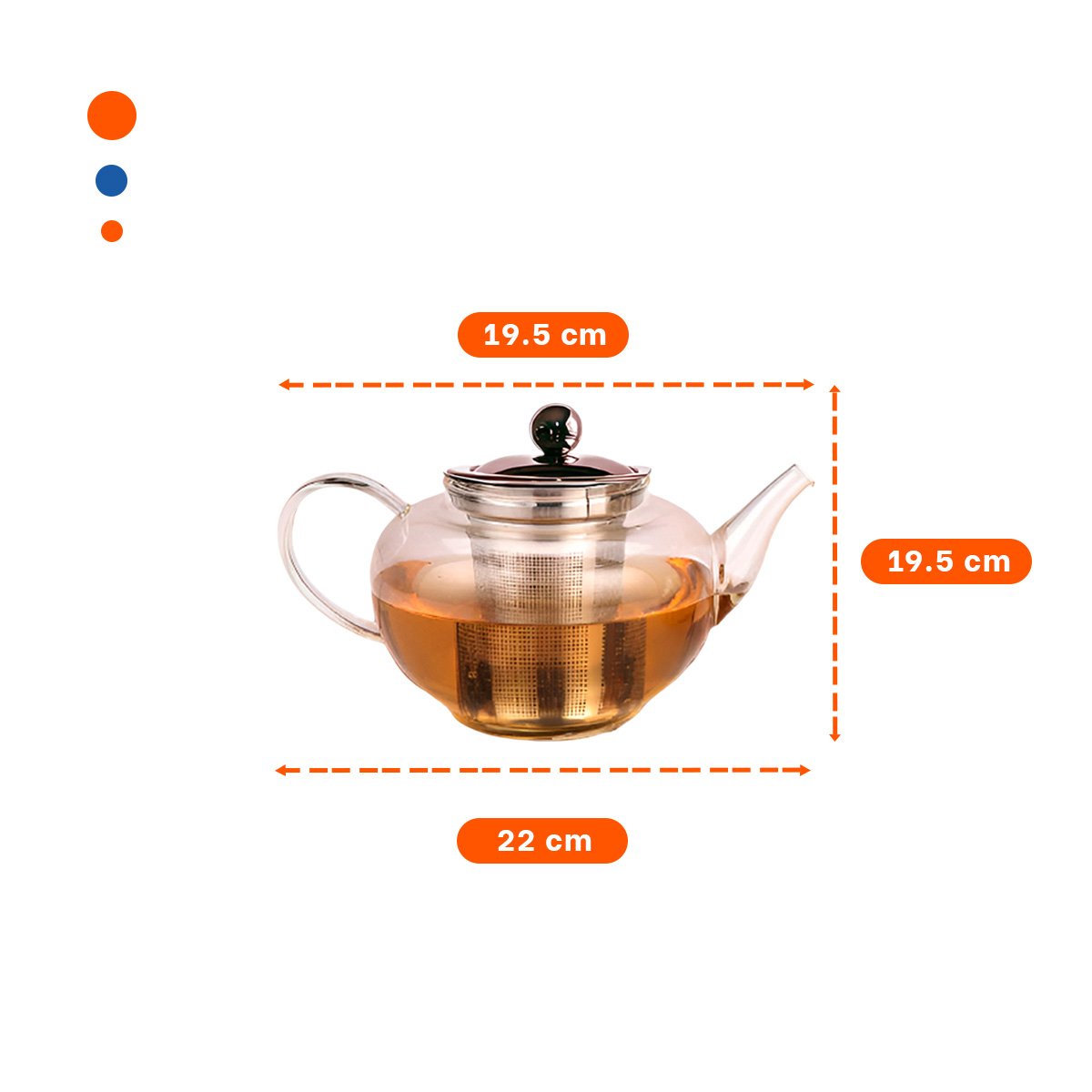 PACK12 JARRA 800ML EN BOROSILICATO CON ACERO Y VISTA DE COLOR TRANSPARENTE Y+REGALO STICKER - 4