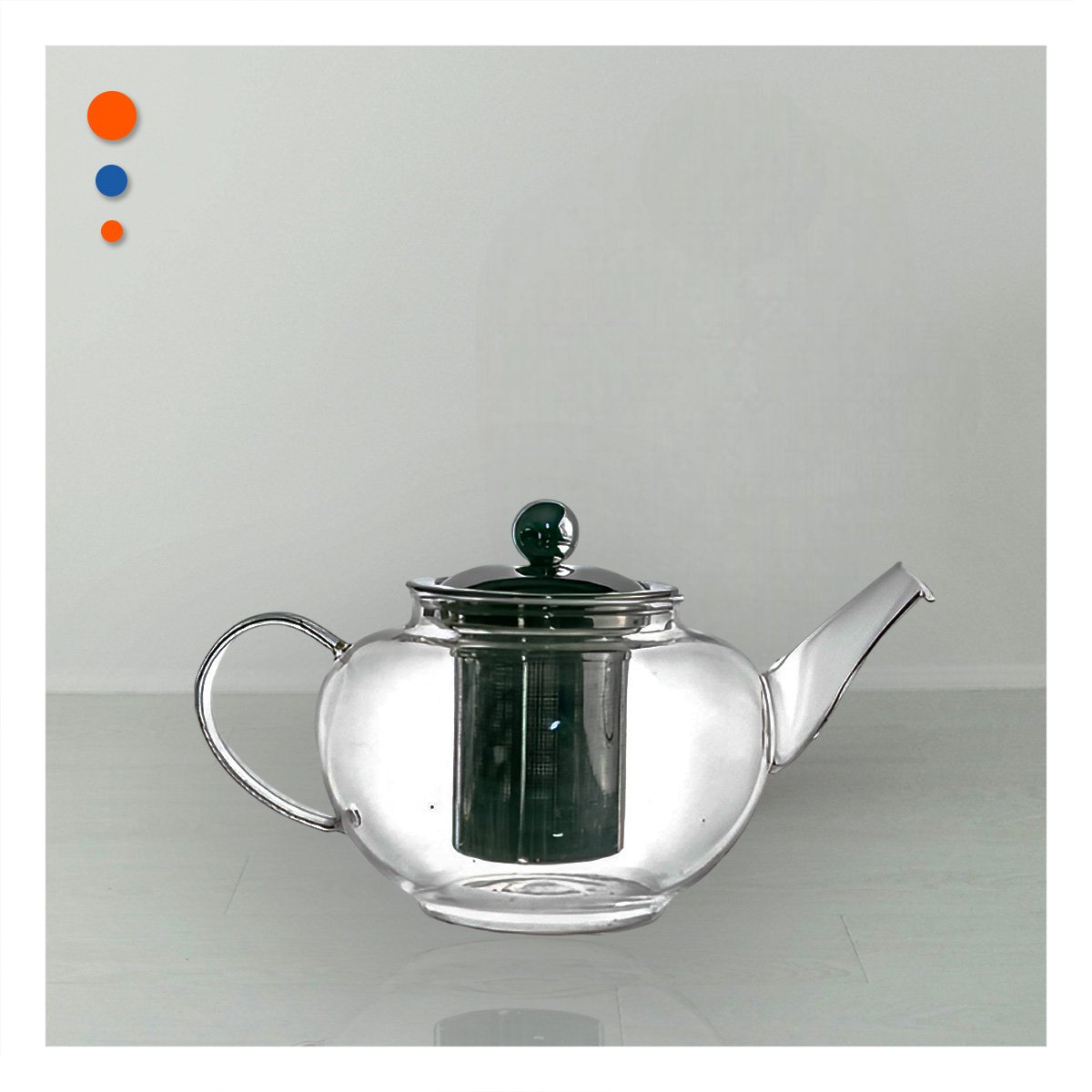 PACK12 JARRA 800ML EN BOROSILICATO CON ACERO Y VISTA DE COLOR TRANSPARENTE Y+REGALO STICKER - 5