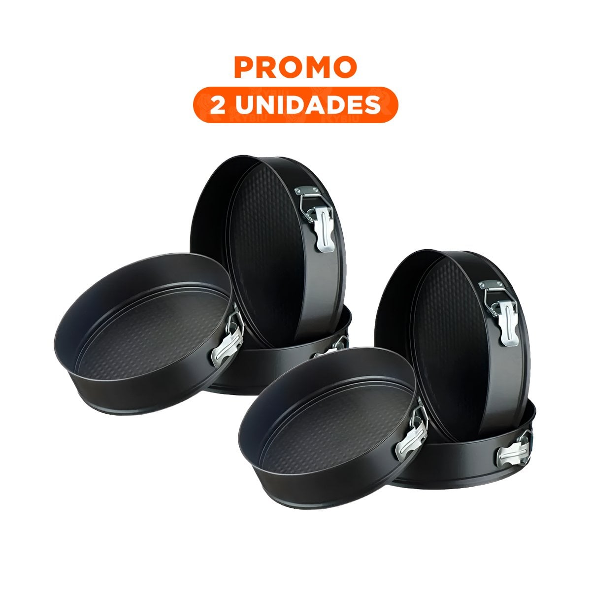 PACK2 MOLDES DESMONTABLES DE COCINA COLOR PLATEADO CON 3 CIRCULOS Y MEDIDAS ADAPTABLES - 1
