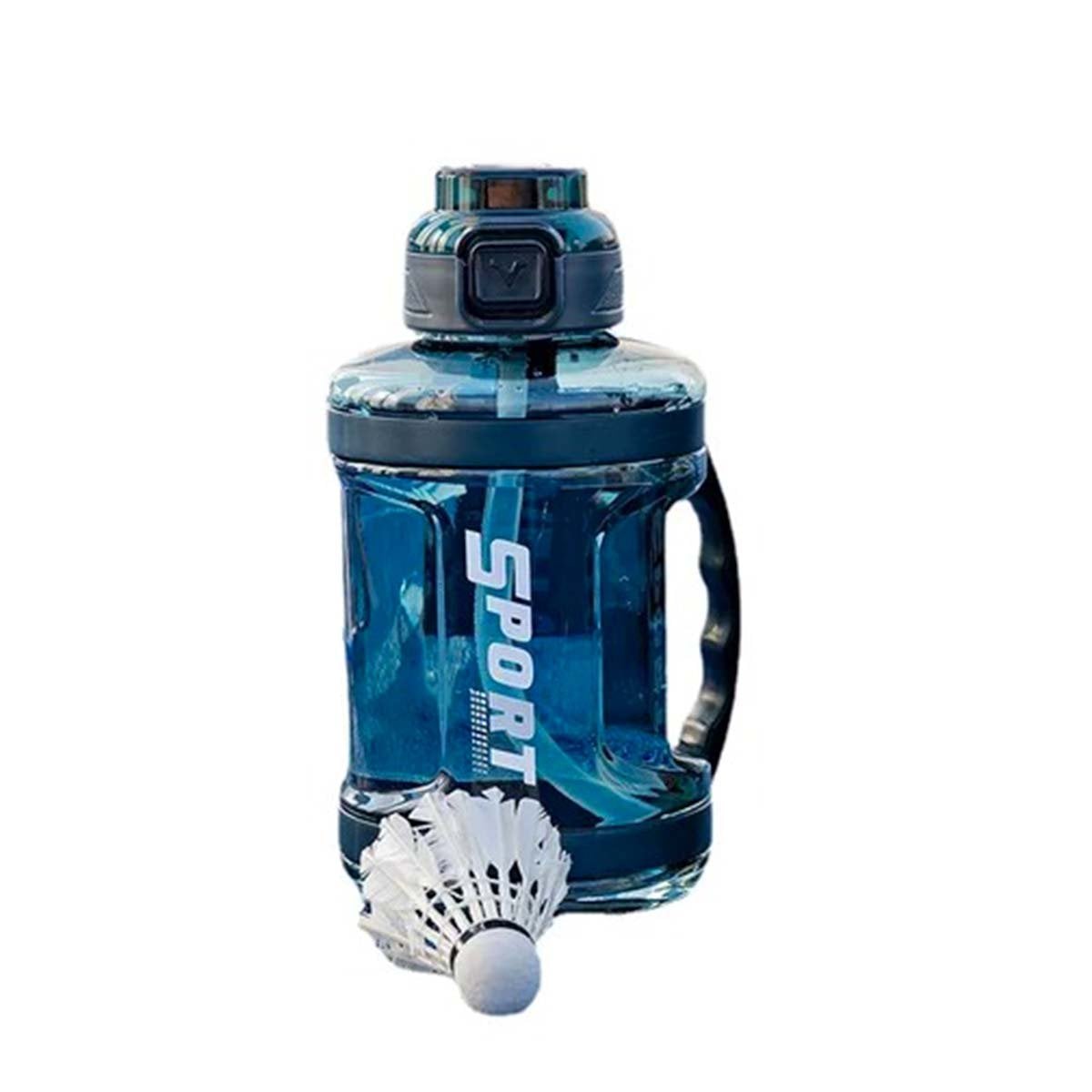 BOTELLA CON TAPA SEGURA PARA QUIENES VIVEN EN MOVIMIENTO AZUL Y+REGALO STICKER - 3