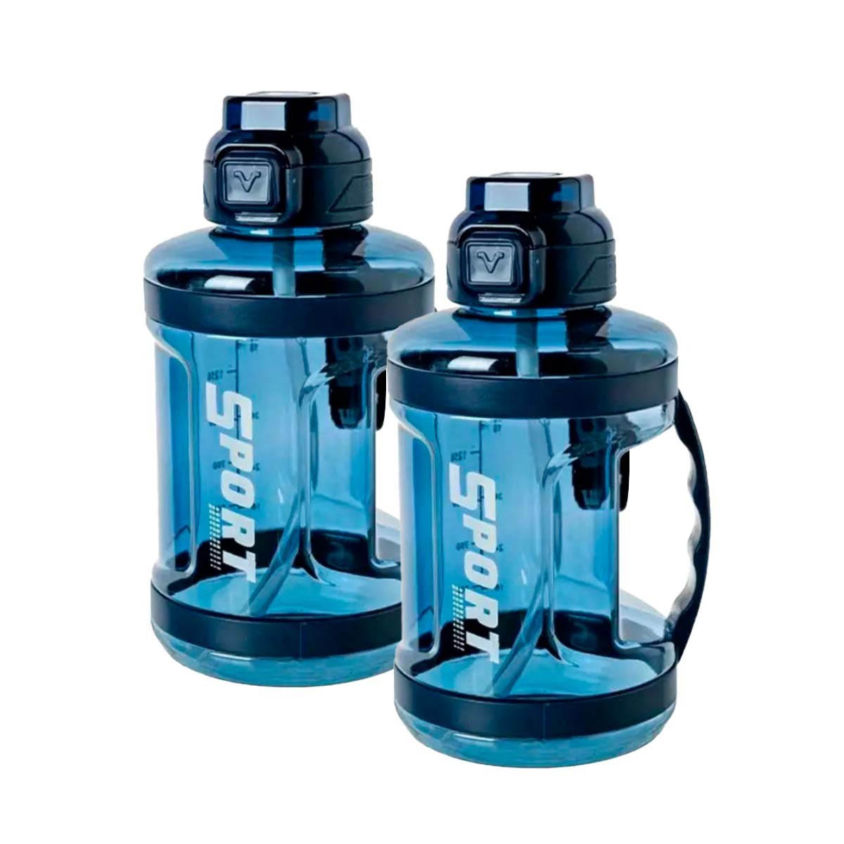 BOTELLA LIVIANA QUE HACE FACIL HIDRATARTE DONDE ESTES AZUL Y+LIGAS REGALO - 3