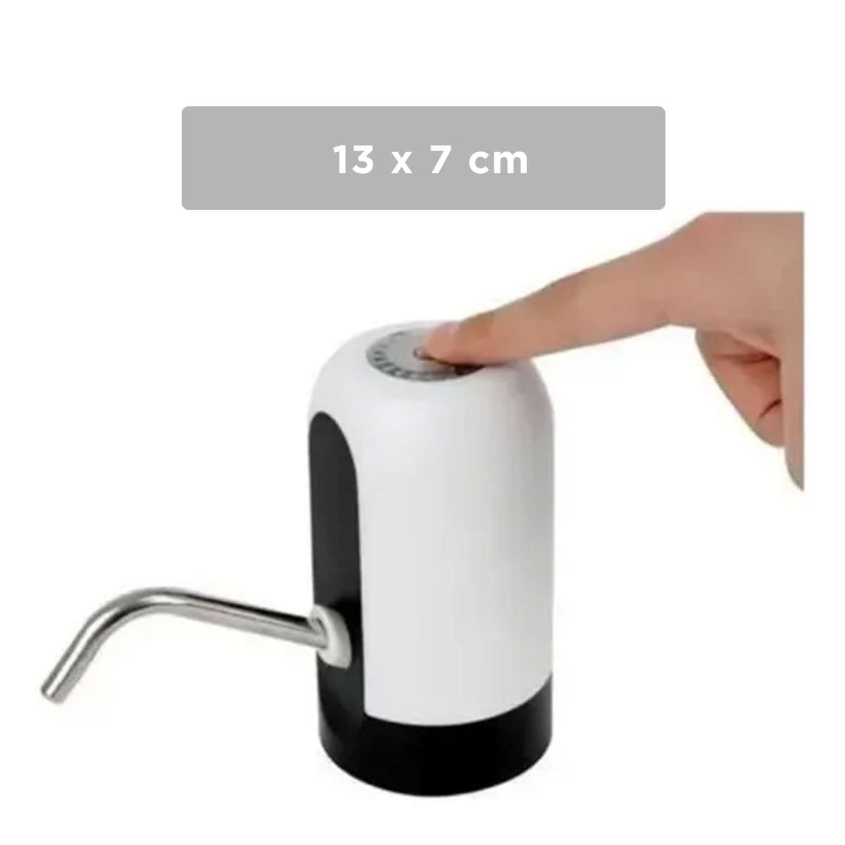 BOMBA DE AGUA ELECTRICO RECARGABLE DE COLOR BLANCO PARA COCINA - 4