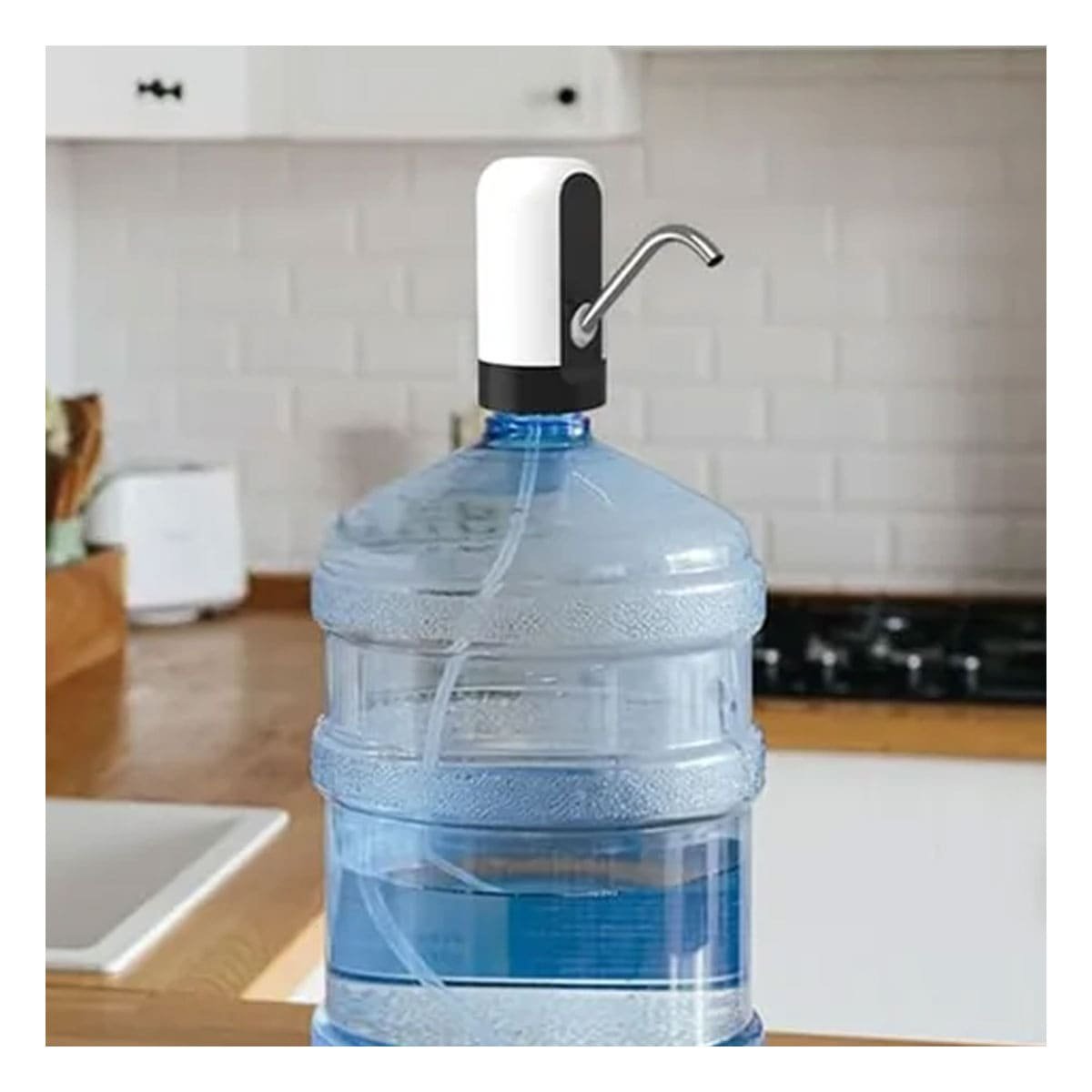 BOMBA RECARGABLE ELECTRICO DE COLOR BLANCO PARA USO CON AGUA Y+LIGAS REGALO - 1