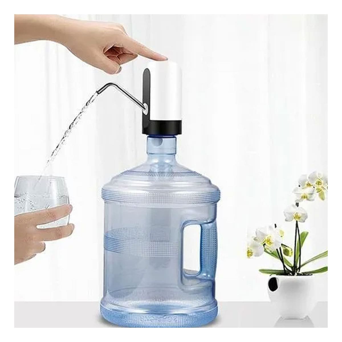 PACK6 SISTEMA RECARGABLE DE AGUA DE COLOR BLANCO CON MECANISMO ELECTRICO Y+REGALO STICKER - 3