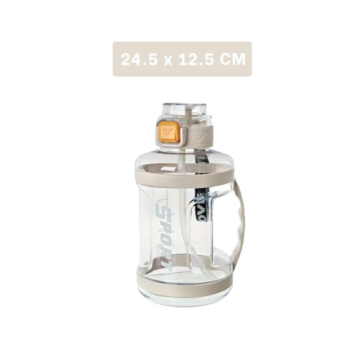 PACK4 TERMO DEPORTIVO PARA DISFRUTAR AGUA FRIA DURANTE LA JORNADA BLANCO Y+REGALO STICKER - 4