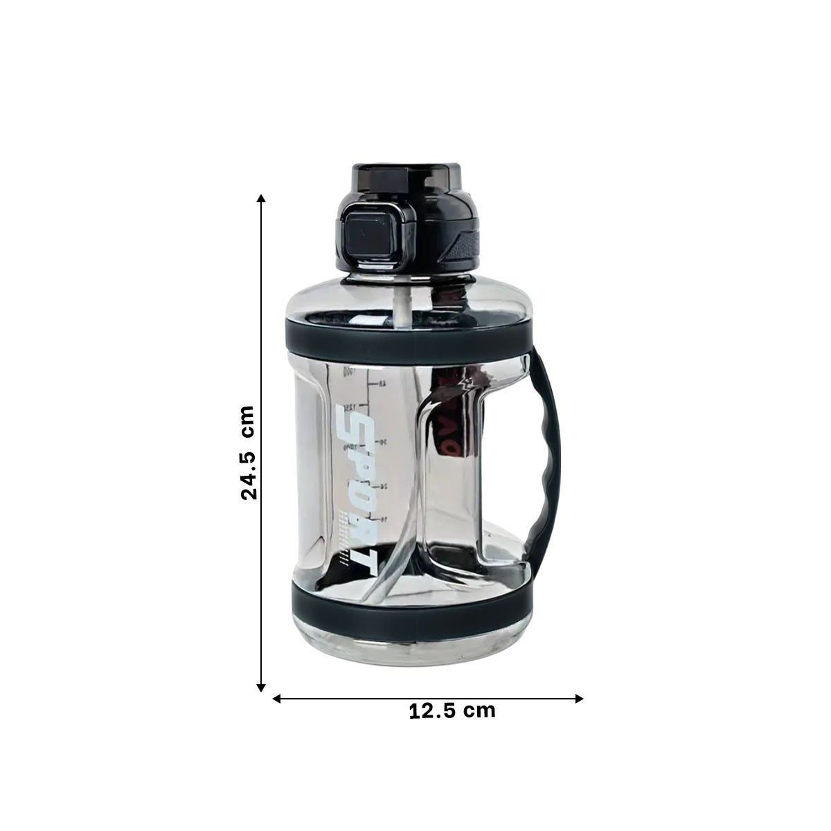 RECIPIENTE SEGURO PARA TRASLADOS Y ACTIVIDADES NEGRO Y+LIGAS REGALO - 4