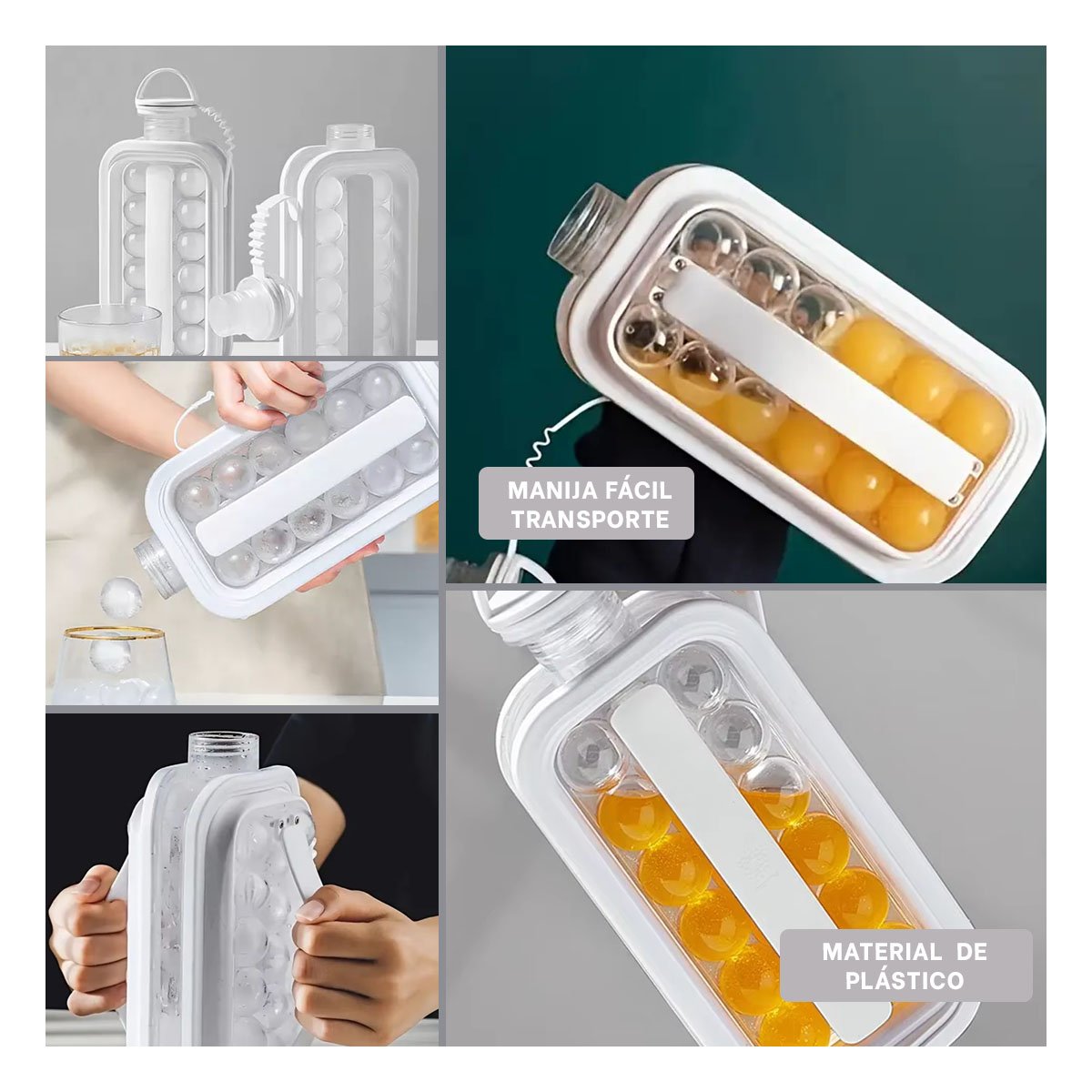 PACK4 CONSERVADOR EN BOTELLA PARA MANTENER BEBIDAS FRIAS Y CUBOS LISTOS Y+REGALO STICKER - 2