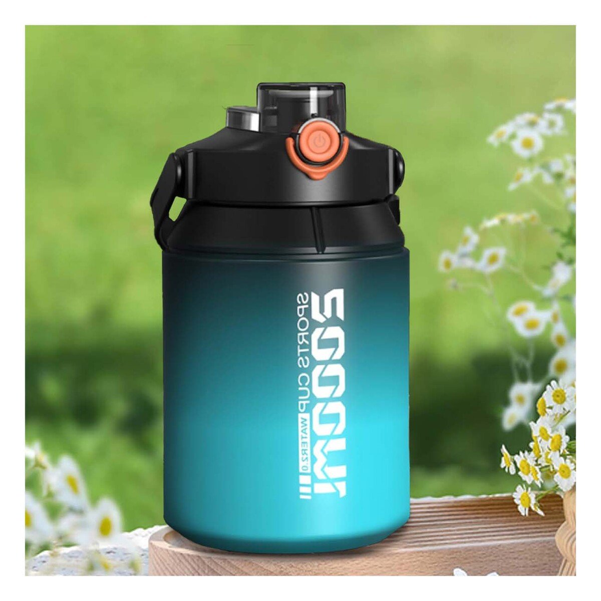 PACK2 CANTIMPLORA PARA HIDRATACION PROLONGADA 2500ML EN NEGRO Y CELESTE Y+PAPEL REGALO - 5