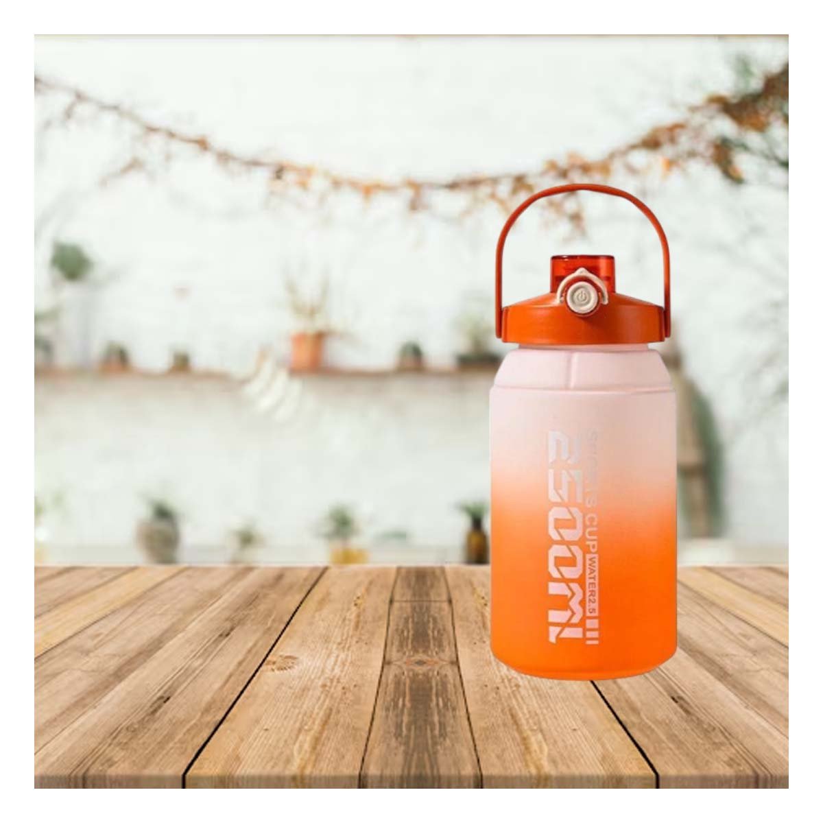 PACK4 ENVASE RESISTENTE PARA TRANSPORTE 2500ML EN NARANJA Y BLANCO - 3