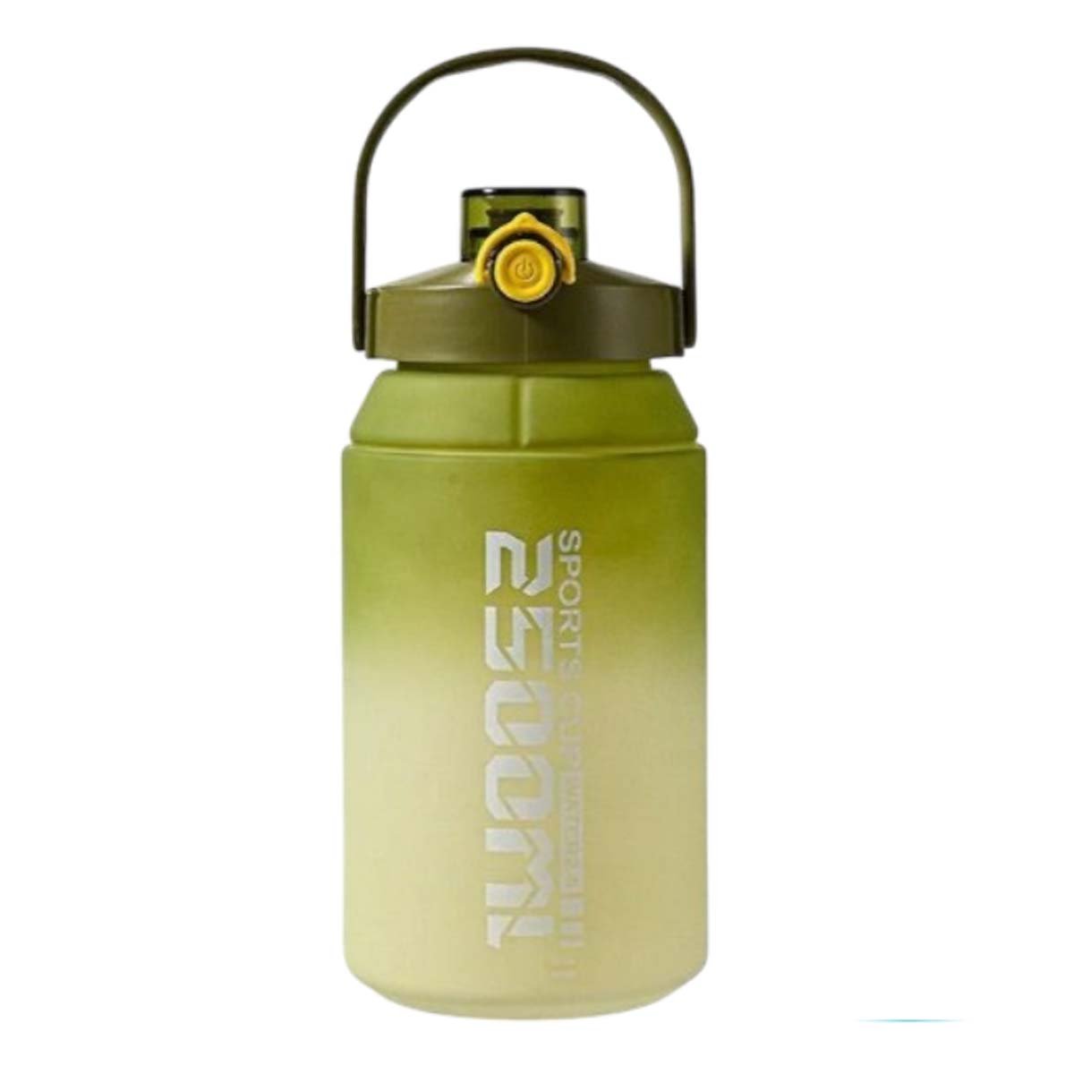 PACK12 DEPOSITO AMPLIO PARA JORNADAS LARGAS 2500ML EN VERDE Y BLANCO Y+REGALO STICKER - 2