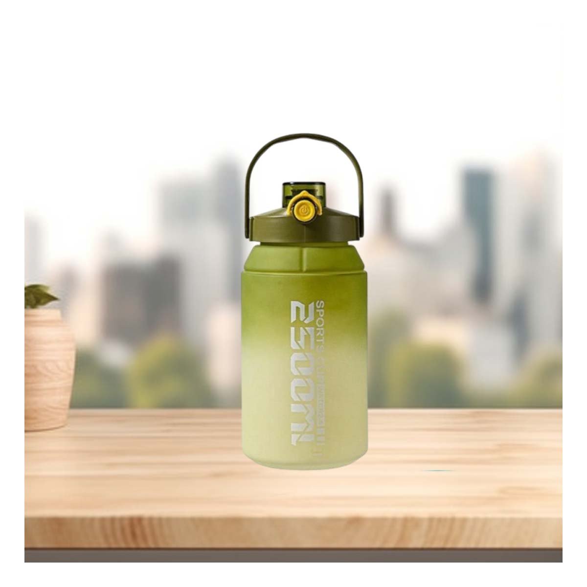 PACK4 CONTENEDOR REUTILIZABLE PARA HIDRATACION 2500ML EN VERDE Y BLANCO Y+PAPEL REGALO - 1