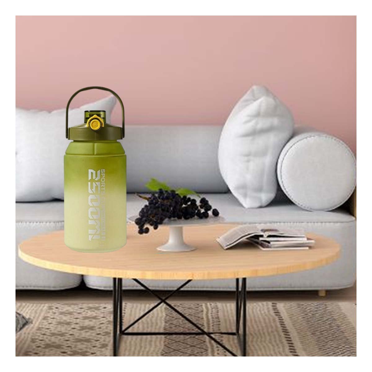 PACK4 CONTENEDOR REUTILIZABLE PARA HIDRATACION 2500ML EN VERDE Y BLANCO Y+PAPEL REGALO - 2