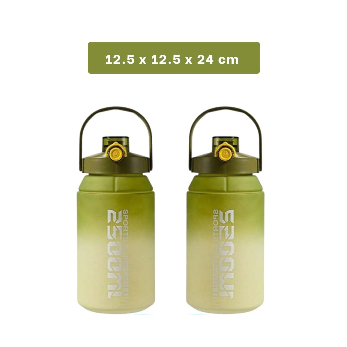 PACK4 CONTENEDOR REUTILIZABLE PARA HIDRATACION 2500ML EN VERDE Y BLANCO Y+PAPEL REGALO - 4