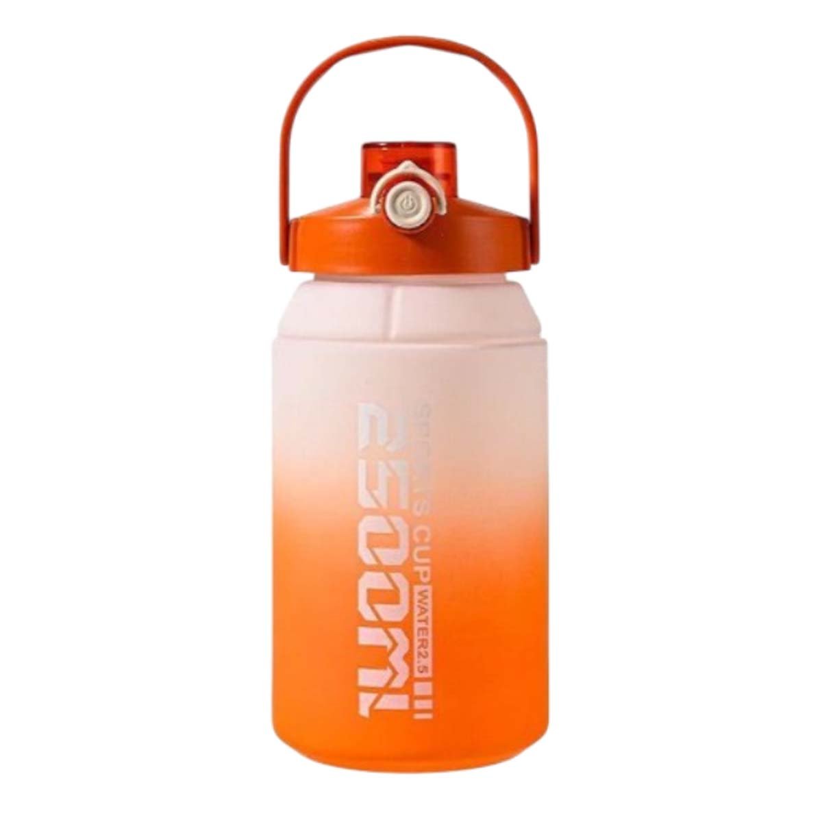 PACK12 TERMO PRACTICO PARA LLEVAR CONTIGO 2500ML EN NARANJA Y BLANCO Y+REGALO STICKER - 2