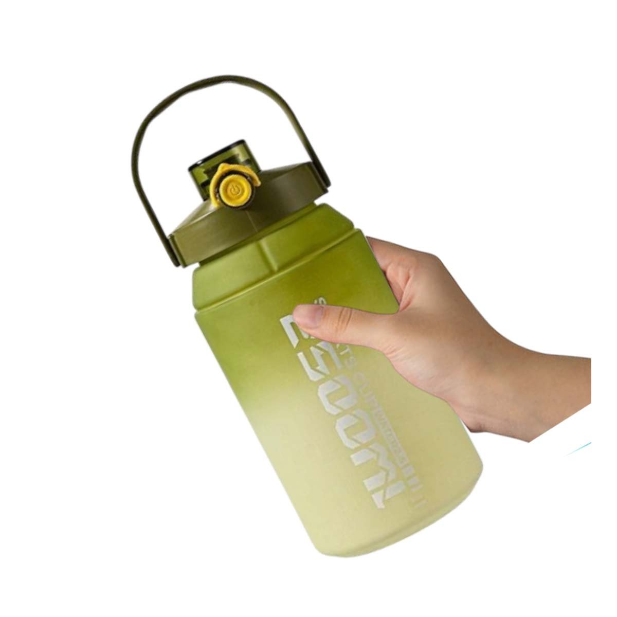 RECIPIENTE DURADERO USO CONTINUO 2500ML EN VERDE Y BLANCO Y+LIGAS REGALO - 3